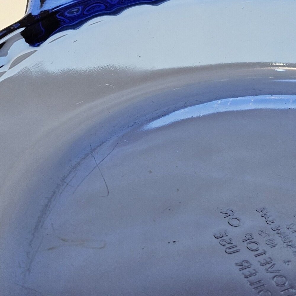 Anchor Hocking Cobalt Blue Pie Plate 9" cobalt Presence bakeware dish 1qt - Picture 4 of 12